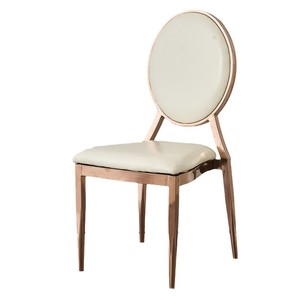 Sedie per Sale Matrimoni e Banchetti, Sedie Dorate e Argentate per Hotel, Sedie in Bambù, Sedie con Schienale Rotondo in Cristallo - Product Image 6
