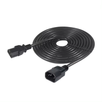 Kabel Daya C13/C14, Kabel Ekstensi C13 ke C14 dengan Steker Output 3-pin, Harga Terjangkau
