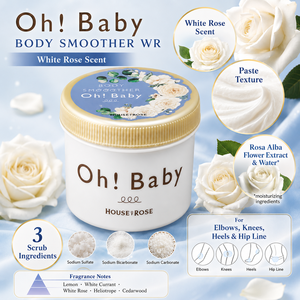 House Of Rose Oh Baby Body Smoother 350G Gommage corporel exfoliant au parfum de rose blanche - Product Image 2