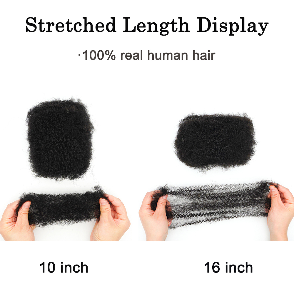 KAMA 100% Human Hair Extensions Dreadlock & Loc Extension for Afro Kinky Braids & Locs Repair Crochet Compatible Detail Section 4