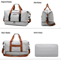 Vente en gros de sacs de sport grande capacité pour femmes sacs de voyage pour hommes sac fourre-tout imperméable Oxford Yoga avec logo personnalisé