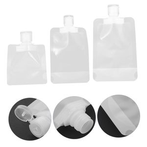 Tùy chỉnh in ấn bơm lại bóp túi Lotion dầu gội rò rỉ bằng chứng bền du lịch đứng <span class=keywords><strong>Spout</strong></span> <span class=keywords><strong>Pouch</strong></span> Bao bì trắng - Product Image 4
