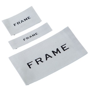Étiquettes tissées à coudre personnalisées étiquettes de cou de vêtements haute densité étiquettes principales de vêtement de logo de marque pour vêtements - Product Image 5
