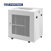 Rak Server Data Center SYNSTRO Compact 15U 19 Inch Free Standing Baja SPCC Perlindungan IP20 Abu-abu RAL7035 Harga Pabrik Tersedia