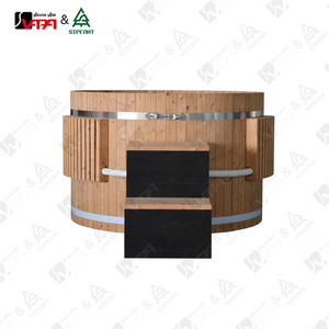 Vapasauna Eléctrica de Cedro para 4-5 Personas, Spa Exterior con Sistema de Control <span class=keywords><strong>Balboa</strong></span>, Diseño Moderno para Uso en Hoteles - Product Image 2