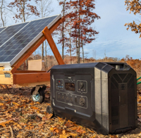 Générateur solaire portable 5000w, batterie de secours mobile 5kw pour la maison, batterie Lifepo4, onde sinusoïdale pure, charge en extérieur, camping