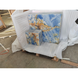 <span class=keywords><strong>Carrelage</strong></span> mural en marbre <span class=keywords><strong>bleu</strong></span> naturel de conception moderne, grande dalle de marbre polie pour la décoration de villa Solution de conception graphique - Product Image 6