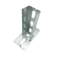 Plaque de connexion en acier en forme de C de marque ZF pour accessoires, support photovoltaïque solaire, colonne fixe, équerre diagonale, pied de bœuf, galvanisé à chaud