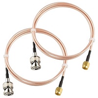Connecteurs BNC mâle vers SMA mâle, câble coaxial RG316 de 3,28 pieds, faible perte, 50 ohms, 1 m, pour antenne radio, WiFi, appareils LAN, antenne externe