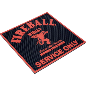 Fireball Weller Brands Bar Mat Estación de espera de vertido/goteo de acero inoxidable <span class=keywords><strong>con</strong></span> <span class=keywords><strong>canela</strong></span> <span class=keywords><strong>Whisky</strong></span> Design Service Well Mat - Product Image 1