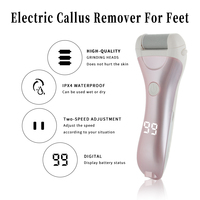 Removedor Eléctrico de Callosidades para Pies, Recargable por USB, 3 Cabezales de Pulido, Pantalla Digital LED, Lavable, Lima Eléctrica para Pies al por Mayor