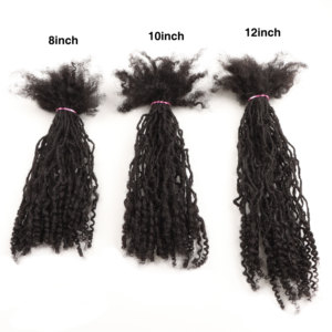 Factory Supply Interlocs Human <strong>Hair</strong> Extensions Curly Ends Custom Size Color Virgin Human <strong>Hair</strong> <strong>Sister</strong> <strong>Locs</strong> With Curly Tips - Product Image 4