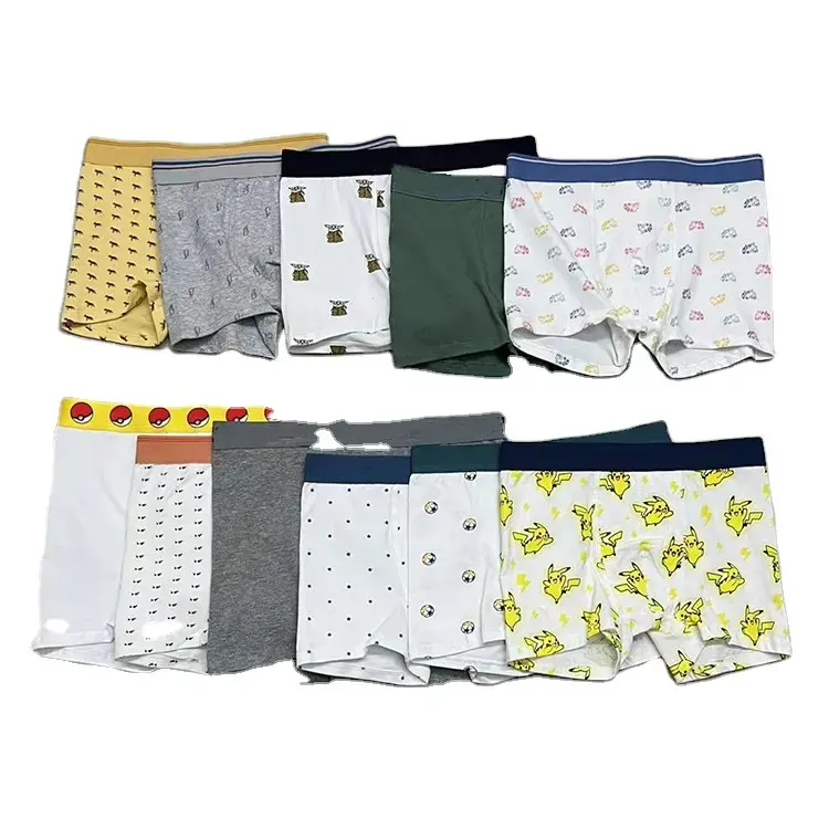 Calcinha boxer infantil, confortável, de fábrica, plus size, cuecas boxer, crianças, barata, respirável, impressão engraçada, meninos