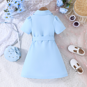 Girls 3-8 Years <b>Old</b> Exquisite Design Lace Solid A-Line Eco-Friendly Breathable Summer ODM Elegant Party Fashion Dress - Product Image 6