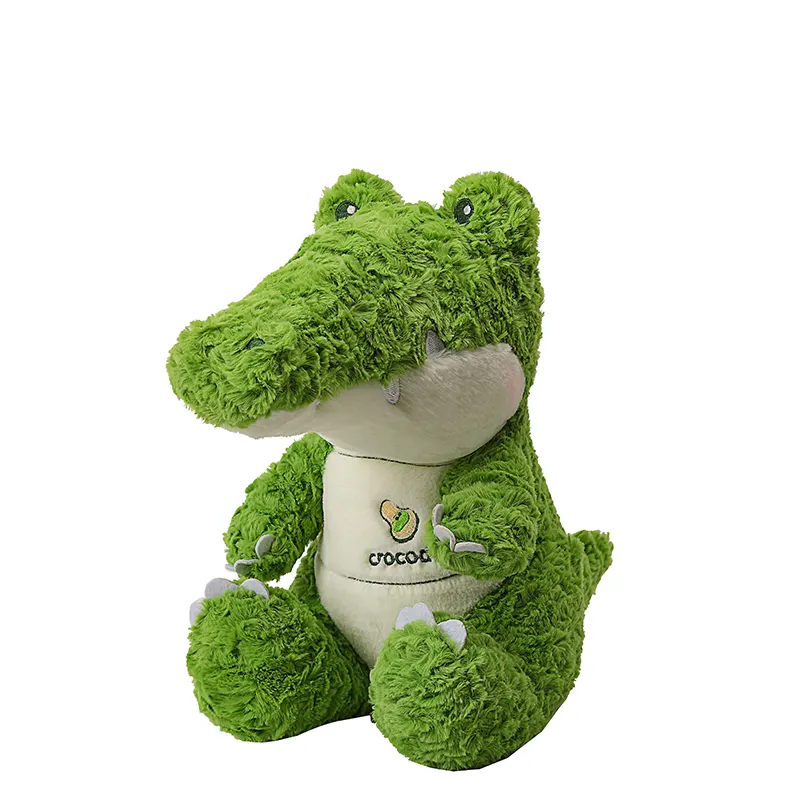 Новый дизайн Крокодил плюшевые игрушки мягкие милые сидящие зеленые Крокодил плюшевые животные игрушки