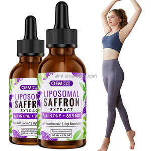 8 en 1 60ML 2FL OZ Haute biodisponibilité Soutien des yeux et du cœur Aliment santé de qualité alimentaire Extrait de <span class=keywords><strong>safran</strong></span> liposomal sauvage Vitamine D3 B12 - Product Image 1