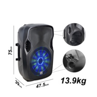 Système audio professionnel Accuracy CMB15AOE-KIT 100W en plastique, enceinte de 15 pouces et accessoires