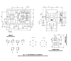 ZLYJ146 /173 /200 /225 /250 /280 /315 /330 /375 /420 /450 <b>Plastic</b> Speed Reducer <b>Extruder</b> Gearbox <b>Extruder</b> Gearbox - Product Image 2