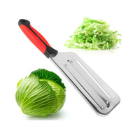 Couteau à trancher manuel en acier inoxydable 304 à double lame, pour écailler le poisson, couper le chou, le concombre, l'oignon, la pomme de terre, éplucher les légumes