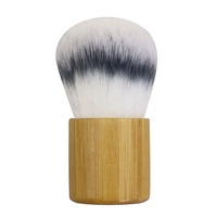 Pinceau Kabuki en bambou pour poudre de maquillage, cosmétique, prix de gros, soins de beauté, outils de maquillage, emballage personnalisé, 3 pièces
