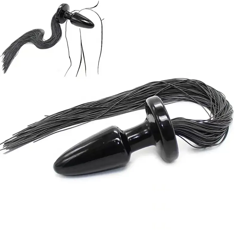 Popolare Fetish Animal Cosplay coda di cavallo Plug anale coda di cavallo Butt Plug BDSM Dildo stimolatore masturbazione giocattolo del sesso per le donne uomini