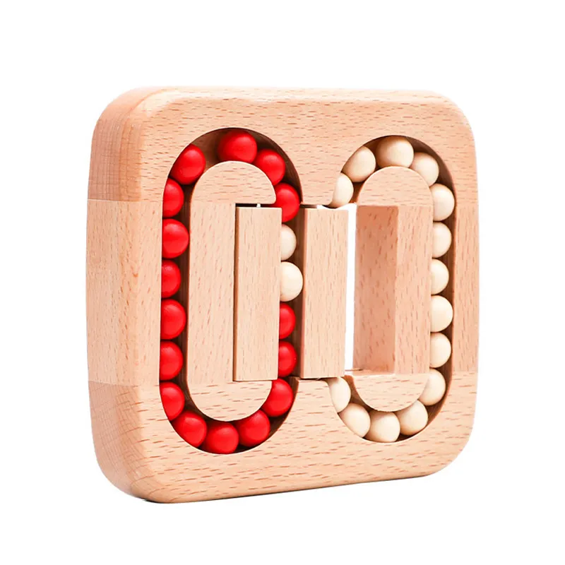 Plane Ball Brain Burning Wooden Sliding Ball Maze Game Puzzle Ball Decompression Wooden Educational Toy