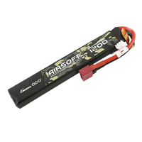 Vente chaude 7.4V 11.1V 1200mAh 2S 3S batterie lipo batteries rechargeables pour pistolets à gel airsoft