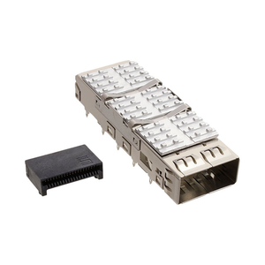 อะแดปเตอร์แปลงสัญญาณแสง QSFP+ Cage Assembly รุ่น QSFPK-PF-02 ของแท้จาก Samtec ความเร็วสูง 40G/100G สำหรับเชื่อมต่อไฟเบอร์ออปติก ผลิตในสหรัฐอเมริกา - Product Image 1