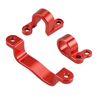 NICECNC Klem Panduan Selang Rem Sepeda Motor untuk Honda CRF 450R 450X 250R CRF450R CRF450X CRF250R 2010-2013 2012 Aksesori