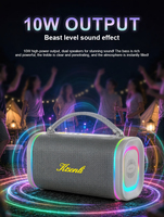 Haut-parleur Bluetooth rechargeable avec éclairage LED RGB pour les fêtes, l'extérieur et le home cinéma