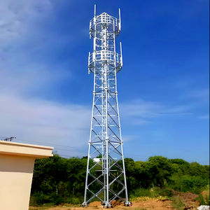 Tour industrielle en acier galvanisé à chaud à quatre tubes pour échangeur de chaleur, avec structure angulaire à 4 pieds pour télécommunications, hauteur 5000m - Product Image 1