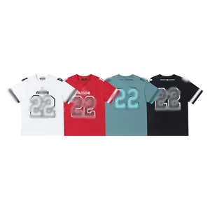 Designer famous brand Casual tshirt short sleeve cotton custom football basketball soccer jersey tshirt men