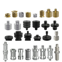 Adaptador de Soporte de Conversión de 1/4\" Macho a 3/8\" Hembra para Trípode de Cámara y Gimbal, Tornillos de Conversión M4/M5/M6/M8/M10