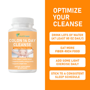 Manufacturer Factory 14 Days Colon Cleanse Capsules Balance Gut Flora Nutritional <b>Supplement</b> Slimming Capsules - Product Image 2