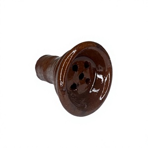 Accessoires pour chicha Khalil Maamoon - Tête de chicha en argile égyptienne émaillée 3,5 pouces (8,89 cm) - Product Image 5