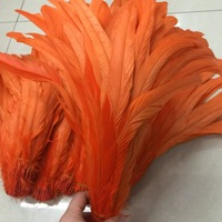 Plumes de queue de coq naturelles blanchies et teintes en vrac, en gros, à bas prix, provenant de Chine HEN, pour la décoration de robes de carnaval