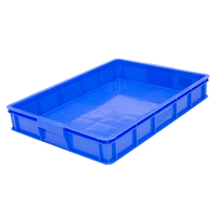 Grande caisse en plastique peu profonde empilable directe d'usine pour l'organisation et le stockage