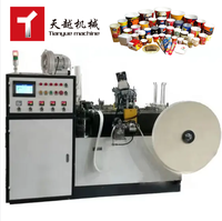 Tianyue haute qualité 1oz-64oz automatique café tasse en papier Mini coût de Production impression emballage tasse en papier faisant la Machine prix