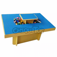 Chiquitos multi-usages table et chaises pour enfants ensemble grand Puzzle blocs de construction table de jeu pour la maison maternelle garderie