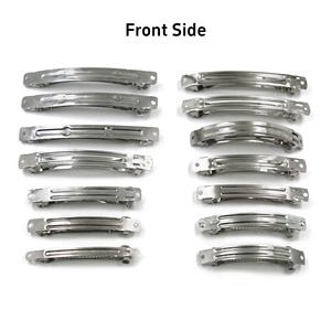 Venta al por mayor de accesorios de metal para el cabello DIY París pasadores de pelo para las mujeres Clip de metal liso pasadores de pelo francés - Product Image 2