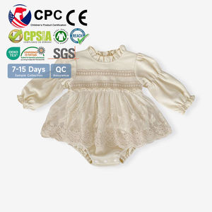 Mono <span class=keywords><strong>de</strong></span> Moda Otoñal para Bebés Engepapa con Logotipo Personalizado desde 1 Pieza, Mono <span class=keywords><strong>de</strong></span> Encaje <span class=keywords><strong>de</strong></span> Manga Larga para Recién Nacidos, Ropa <span class=keywords><strong>de</strong></span> Fiesta para Niñas - Product Image 1