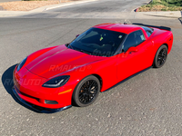 Lèvre de pare-chocs avant pour Chevrolet Corvette C6 2005-2013 Z06 ZR1, style carbone, noir brillant, pour modèles Wide Body