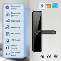 Cerradura Inteligente Inalámbrica para Puerta con Huella Digital, Wi-Fi, App Tuya y Ttlock, para Casa, Apartamento o Alquiler