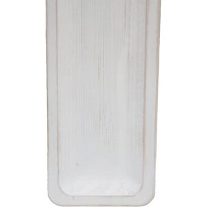 ถาดไม้แคบยาวพร้อมที่จับชามตกแต่งบ้านไร่จานเสิร์ฟสำหรับโต๊ะอาหารโต๊ะกลางในครัวสีขาว - Product Image 2