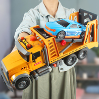1/12 Schaal Grote Stad Engineering Transport Carrier Trucks Plastic Bouwvoertuigen Speelgoed Voor Jongens Kinderen Geschenken