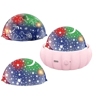 3 Thèmes Rotation Étoile Projecteur Lampe pour Chambre d'Enfants 3 en 1 Ciel Étoilé Dinosaure Licorne Multi Couleurs Bébé Chambre Plafond Décor - Product Image 6