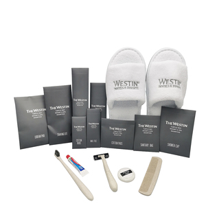 Set de Amenidades de Lujo para Hotel <span class=keywords><strong>con</strong></span> Logotipo Personalizado, Kit de Artículos de Baño Desechables <span class=keywords><strong>con</strong></span> Pantuflas y Cepillo de Dientes para <span class=keywords><strong>Hoteles</strong></span> de 5 Estrellas, Venta al Por Mayor - Product Image 1