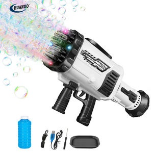 Jouet pistolet à <span class=keywords><strong>bulles</strong></span> géant pour enfants avec 64 trous et lumières colorées, <span class=keywords><strong>machine</strong></span> à <span class=keywords><strong>bulles</strong></span> électrique - Product Image 1