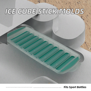 Molde de silicona cuadrado reutilizable de 6 capacidades para cubitos de hielo, modelo manual HS-BG-003, apto para microondas, personalizado por OEM, venta al por mayor - Product Image 2