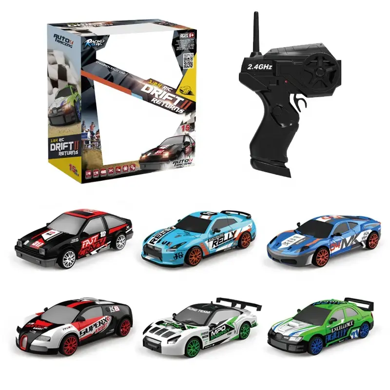 1/24 ricaricabile RC Car 2.4G Hobby Toy Off Road Drift Racing telecomando auto RC Drift giocattoli per bambini
